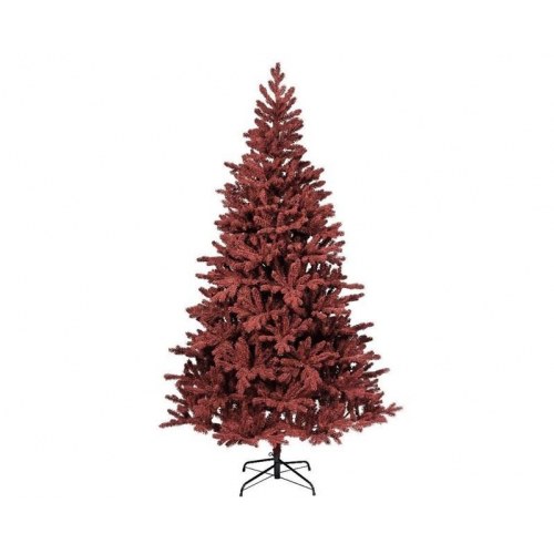 Kunstigt juletræ - rød, 180 cm