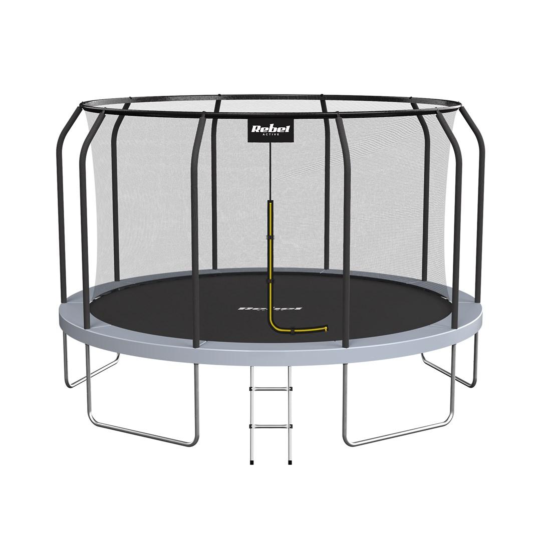 Rebel Active PRO trampolin 12 ft / 366 cm med sikkerhedsnet og stige