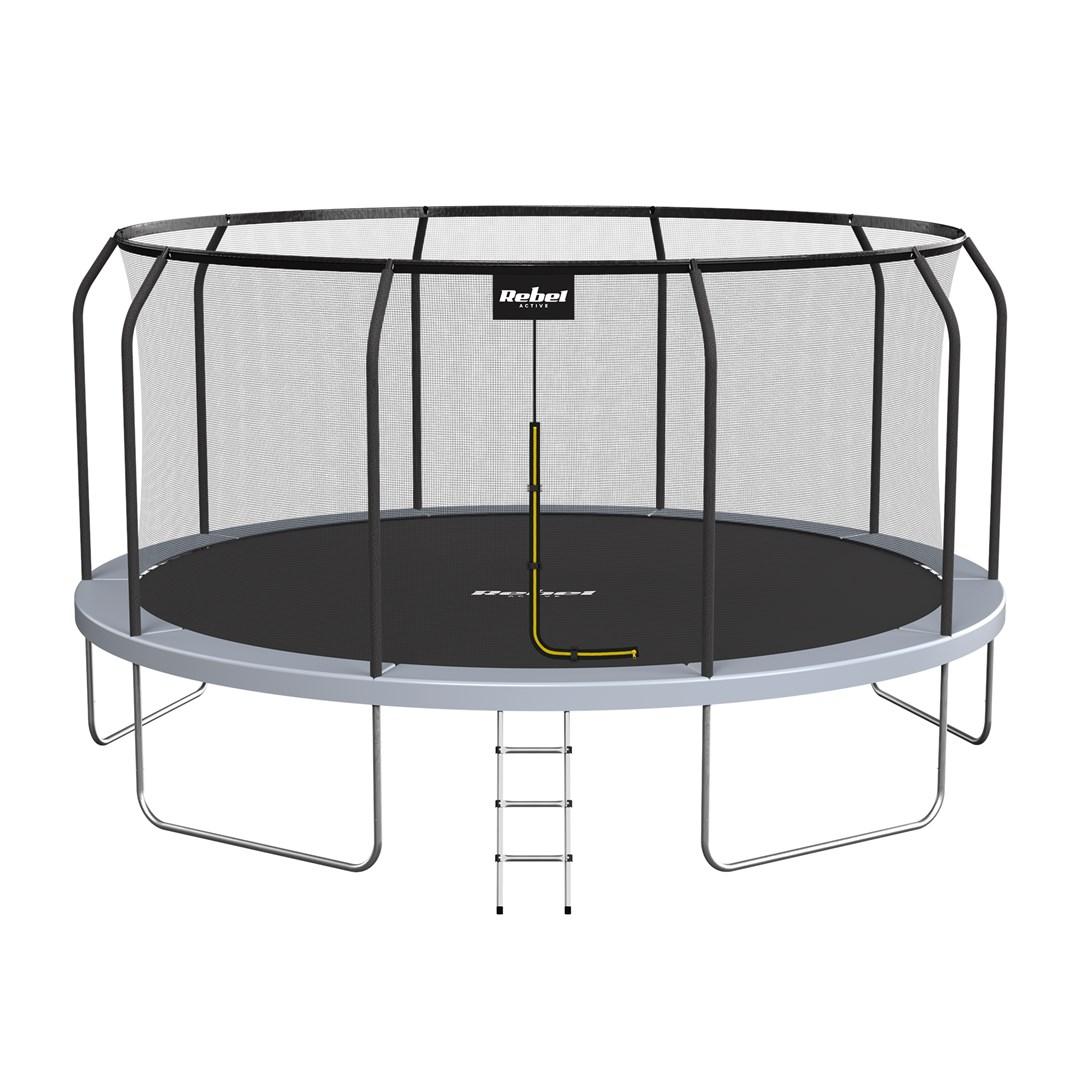 Rebel Active PRO trampolin 15 ft / 457 cm med sikkerhedsnet og stige