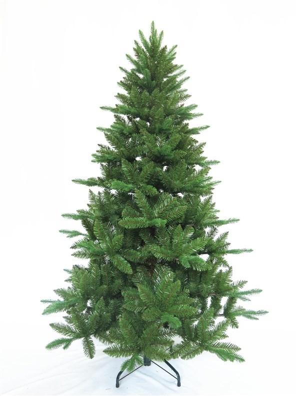 Kunstigt juletræ 180 cm - fyldigt grønt træ med fod
