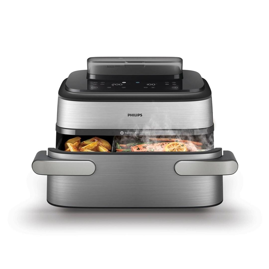 Philips 5000 Series NA565/02 airfryer - Double, 9,5 l, 2.750 W - sort/sølv rustfrit stål