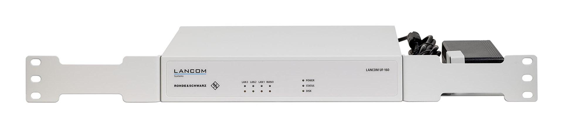 Rack-monteringsbeslag til LANCOM UF-160/UF-260 - 19" 1U, hvid, metal