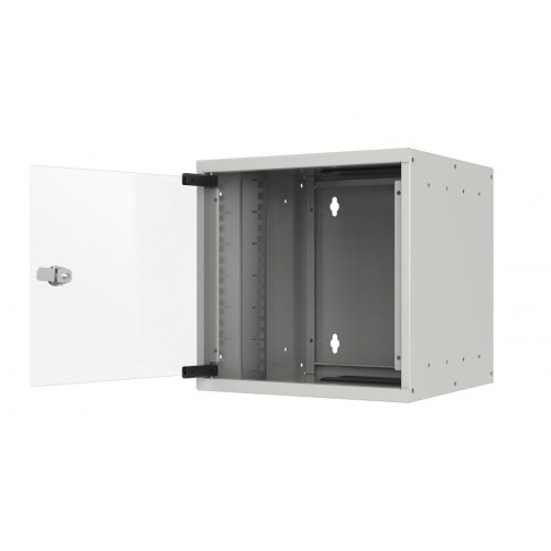 Væghængt rackskab 9U - hvid, glasdør - EFB WGB-1009WS.30