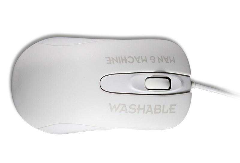Man & Machine C Mouse - hygiejnisk hvid USB-laser mus 1000 DPI billede