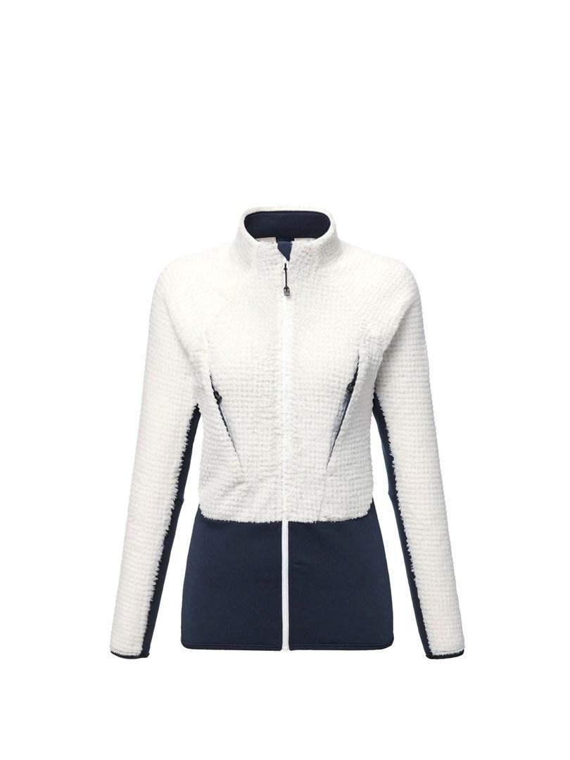 Hættetrøje dame Millet Trilogy Icon X Loft Jacket - foggy dew/safir størrelse xs