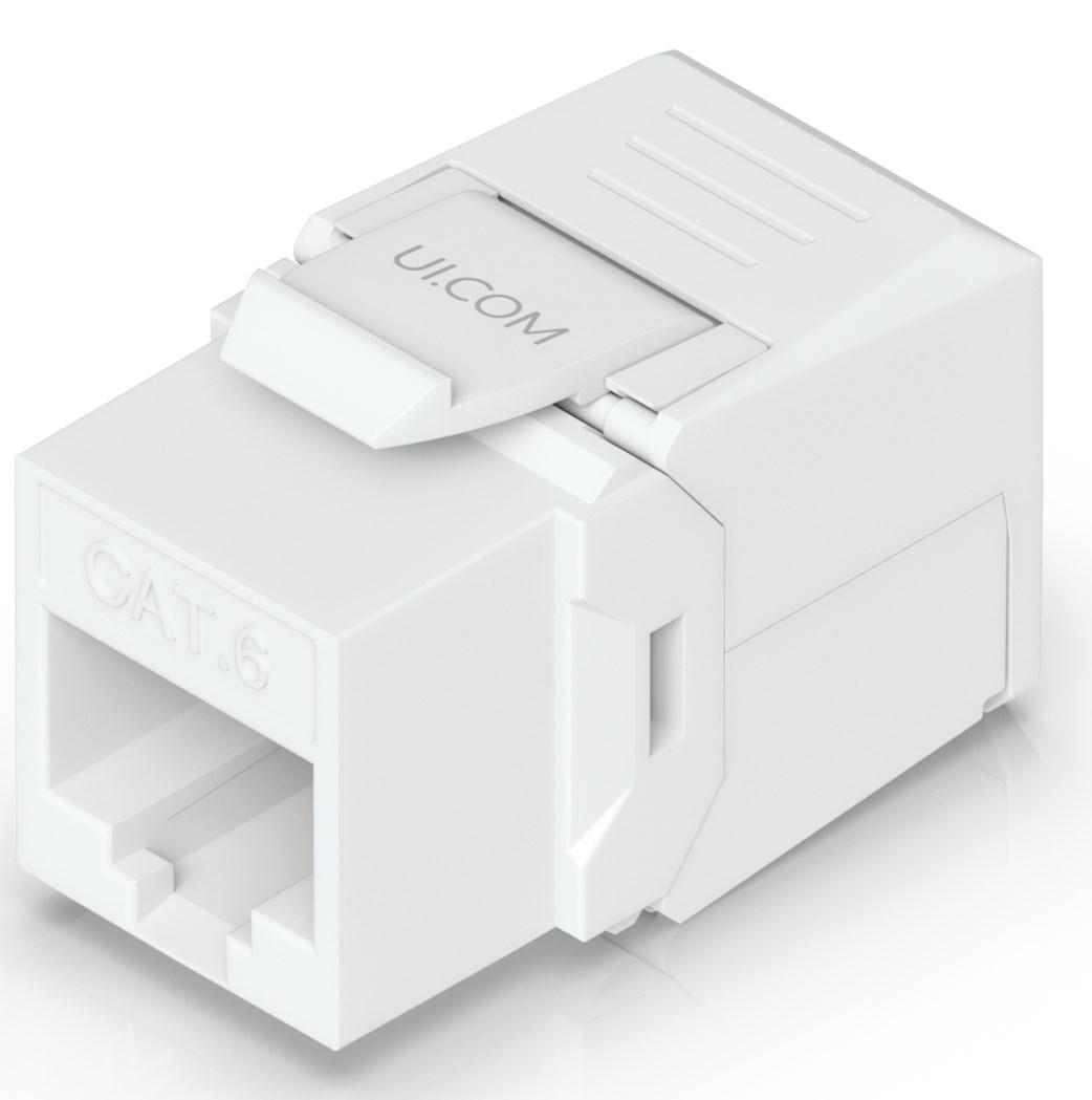 Ubiquiti UACC-Keystone-Jack-C6 - Cat6 keystone RJ45 modul (hvid) billede