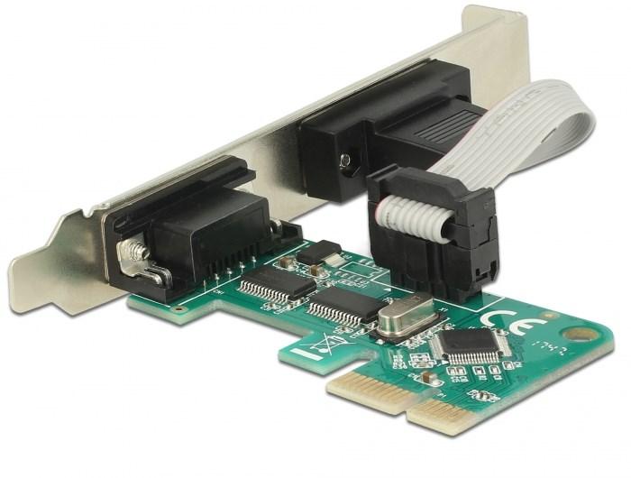 DELOCK 89918 PCIe serielkort - 2x RS‑232, intern billede