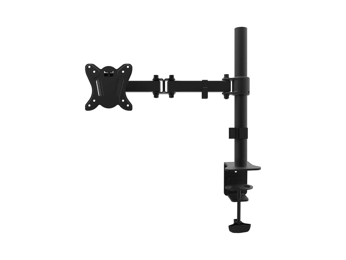 EQUIP 13"-27" ledarm skærmholder til skrivebord - VESA 75/100, klemmontering