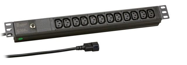 EFB Elektronik EK631CC.1 PDU - 12 x C13, 1U, sort billede