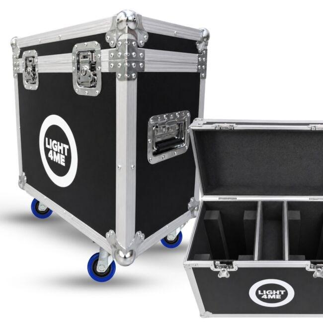 Flightcase til moving heads - 2-i-1 kasse med skillevægge (LIGHT4ME 150 Spot Ring)