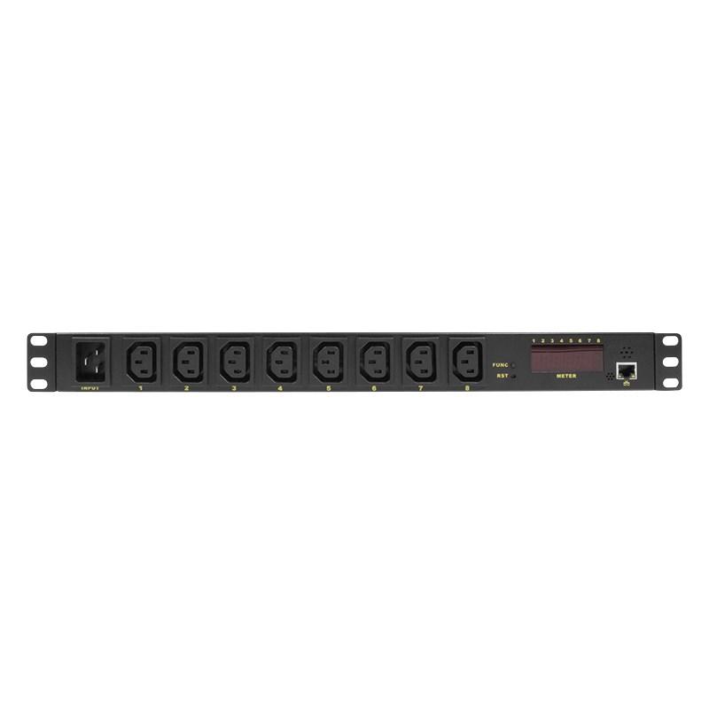 LogiLink PDU8P01 - overvåget PDU 1U med 8 x C13, sort billede
