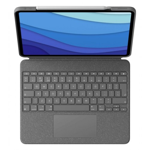 Logitech Combo Touch tastaturetui med pegefelt til iPad