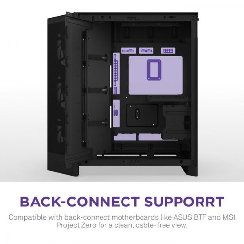 NZXT H9 Flow RGB+ midi-tower kabinet - sort