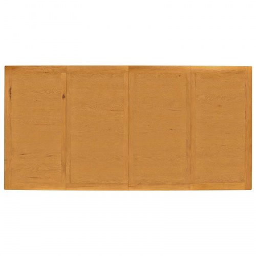 Spisebord 200 x 100 x 75 cm Massivt Eg Træ Naturfarvet