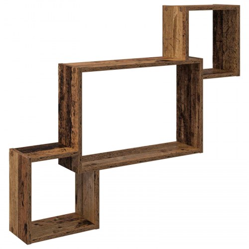 Væghylde Vægmonteret Brun 91,5 x 15 x 76 cm Konstrueret træ