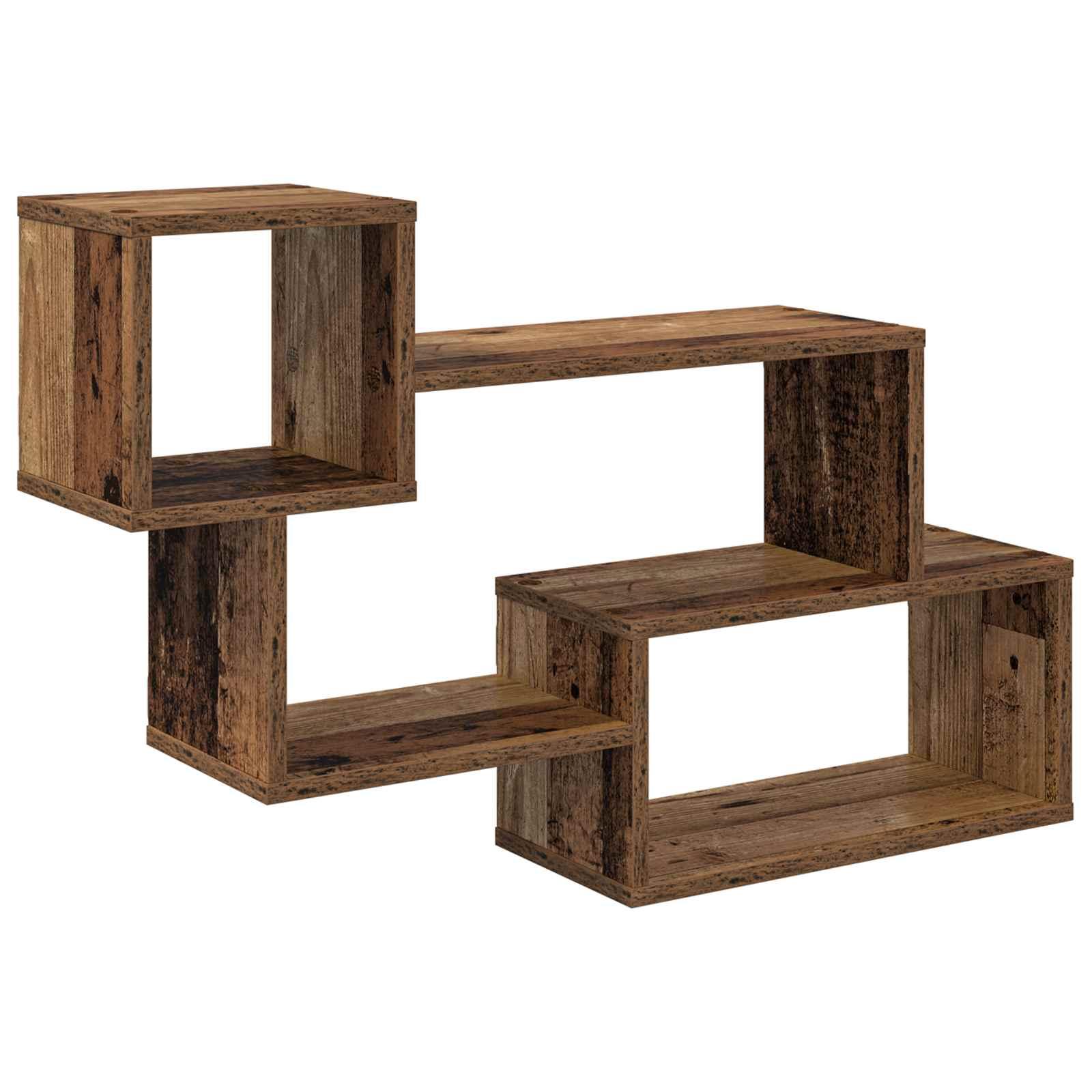 Svævende hylde Vægmonteret Brun 87 x 20 x 55 cm Konstrueret træ