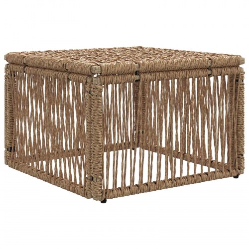 Fodskammel Beige polyrattan