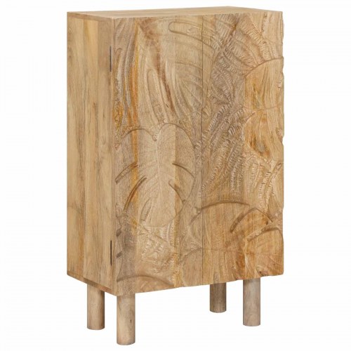 Highboard 53 x 30 x 90 cm Massivt Mango Træ og Ingeniørtræ