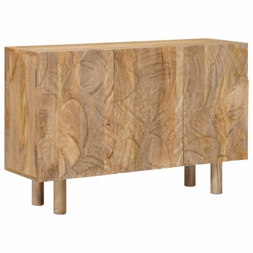 Sidebord 100 x 30 x 65 cm Massivt Mango Træ og Ingeniørtræ