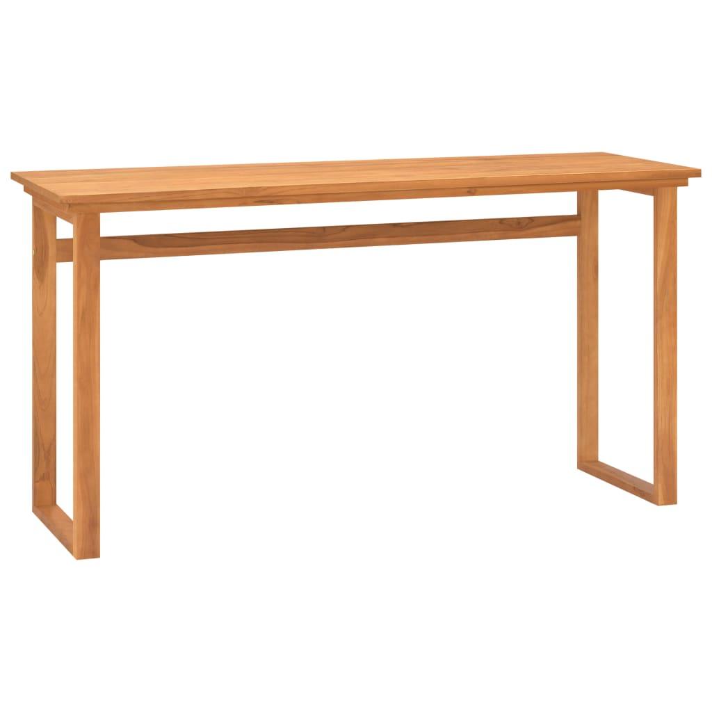 Skrivebord 120x45x75 cm massivt teaktræ