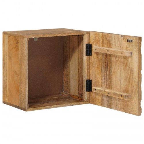 Håndlavet natbord Teakbrun 40x30x40 cm Massivt mangotræ