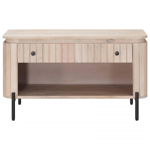 Sko bænk 85 x 37 x 48 cm Massivt Mango Træ og Ingeniørtræ