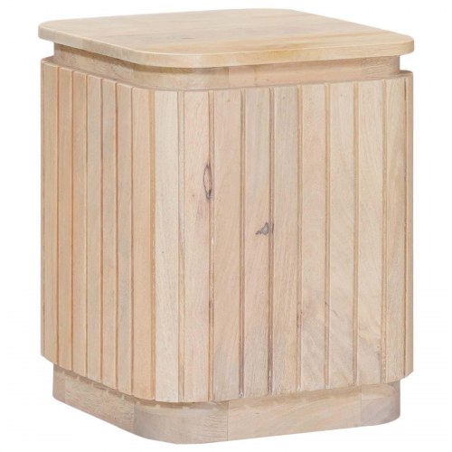 Håndlavet sidebord sæt 2 stk Hvid 45 x 45 x 45 cm
