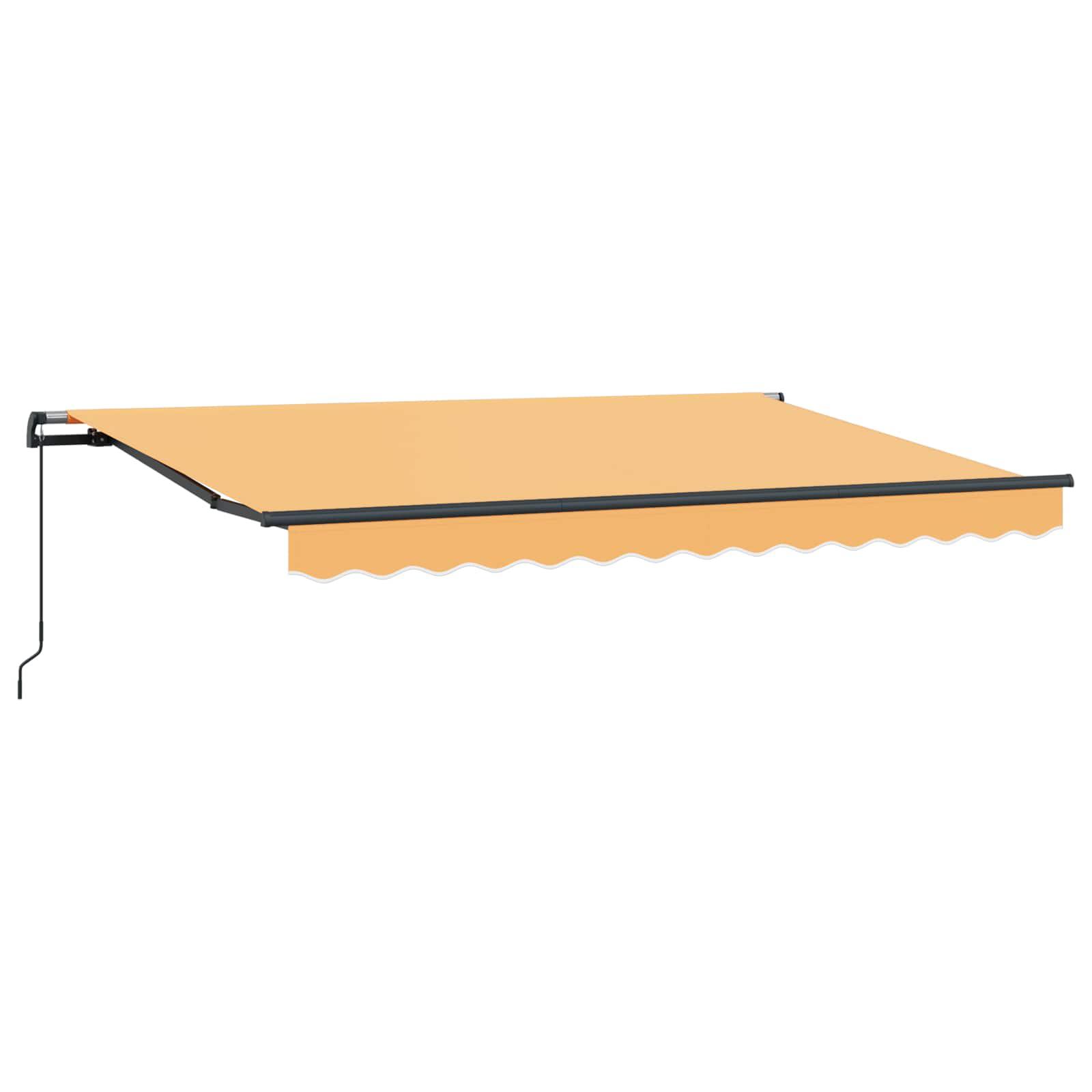 Udtrækkelig Markise Sandfarvet 450 × 300 cm Polyester og Stål