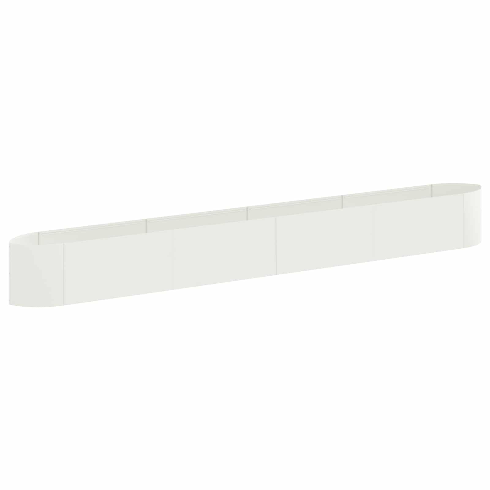 Hævet Havebed Hvid 380 x 40 x 40 cm Stål