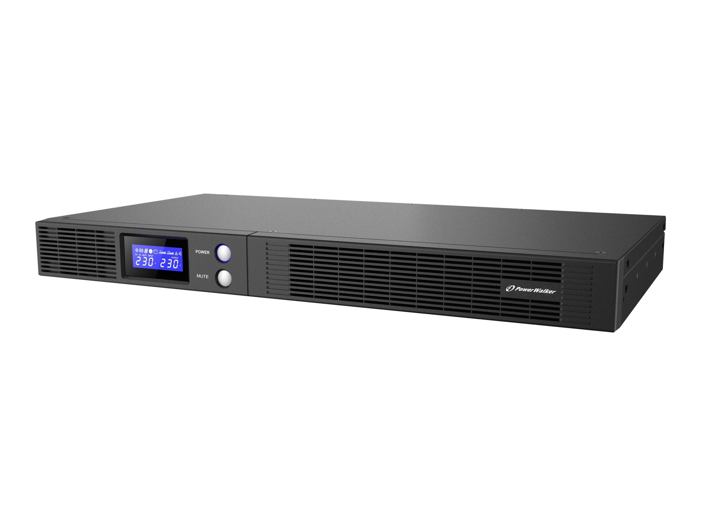PowerWalker VI 750 R1U - line-interactive UPS 1U rack, 750 VA / 450 W