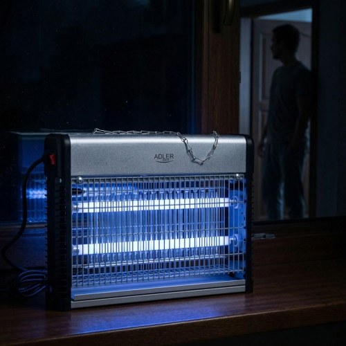 Adler AD 7940 insektlampe - sort/sølv, 150 m², LED