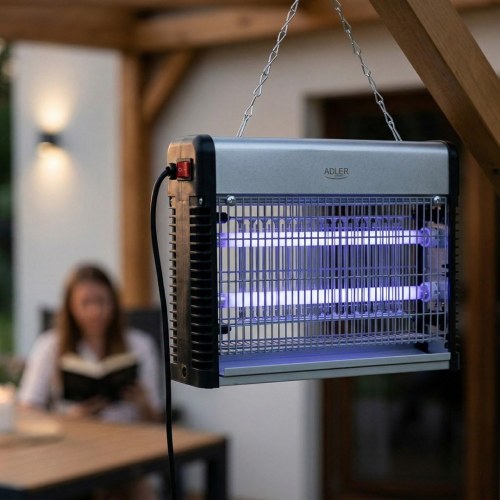 Adler AD 7940 insektlampe - sort/sølv, 150 m², LED