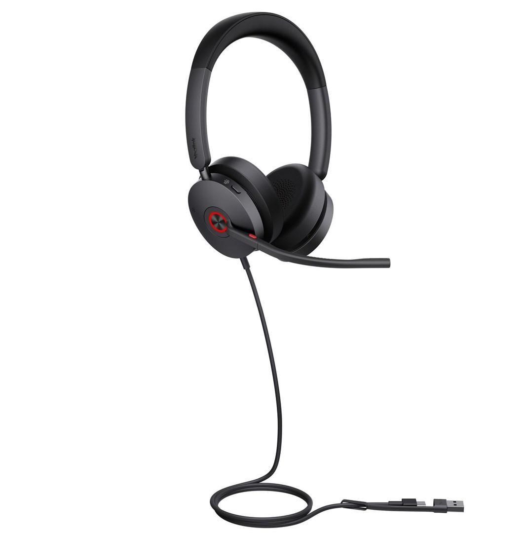 Yealink UH48 Dual on-ear headset - kablet med mikrofon