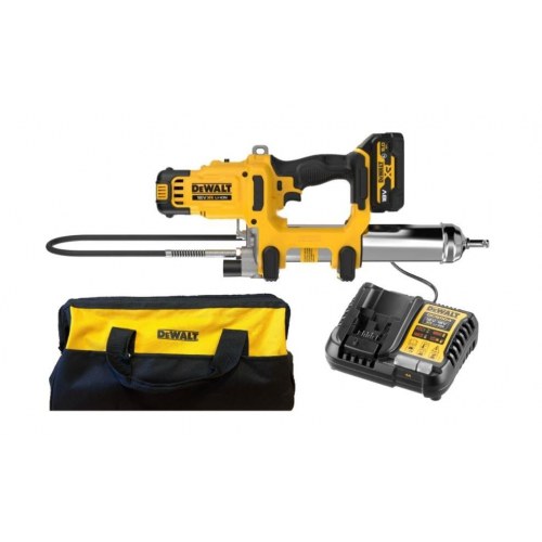 DeWALT DCGG581P1G 18V fedtpistol - 2 hastigheder, 1×5,0 Ah, med taske