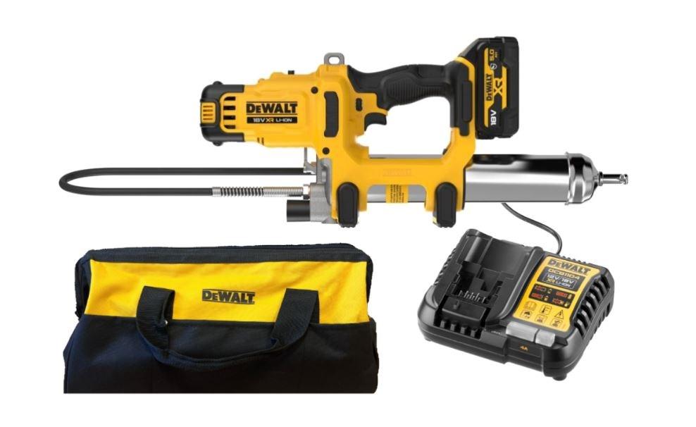 DeWALT DCGG581P1G 18V fedtpistol - 2 hastigheder, 1×5,0 Ah, med taske