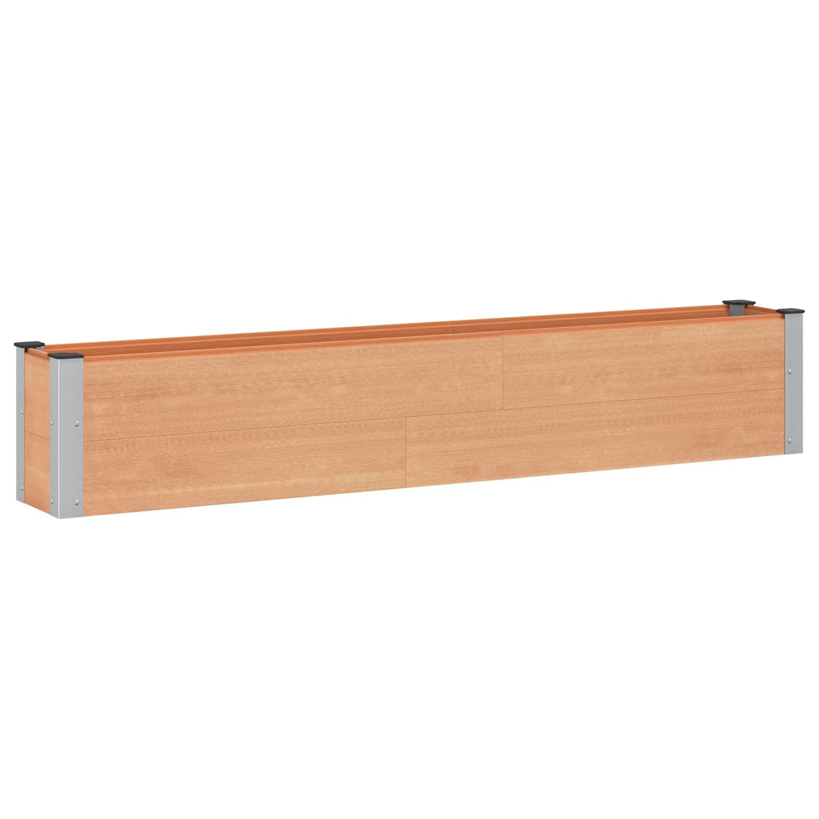 Højbed Brun 200 x 30 x 36 cm alu.