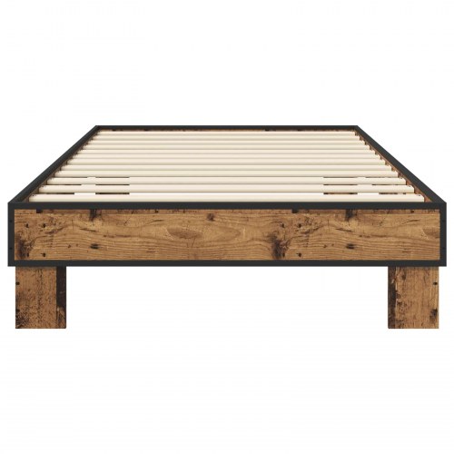 Sengestel i gammelt træ 80 x 200 cm - konstrueret træ