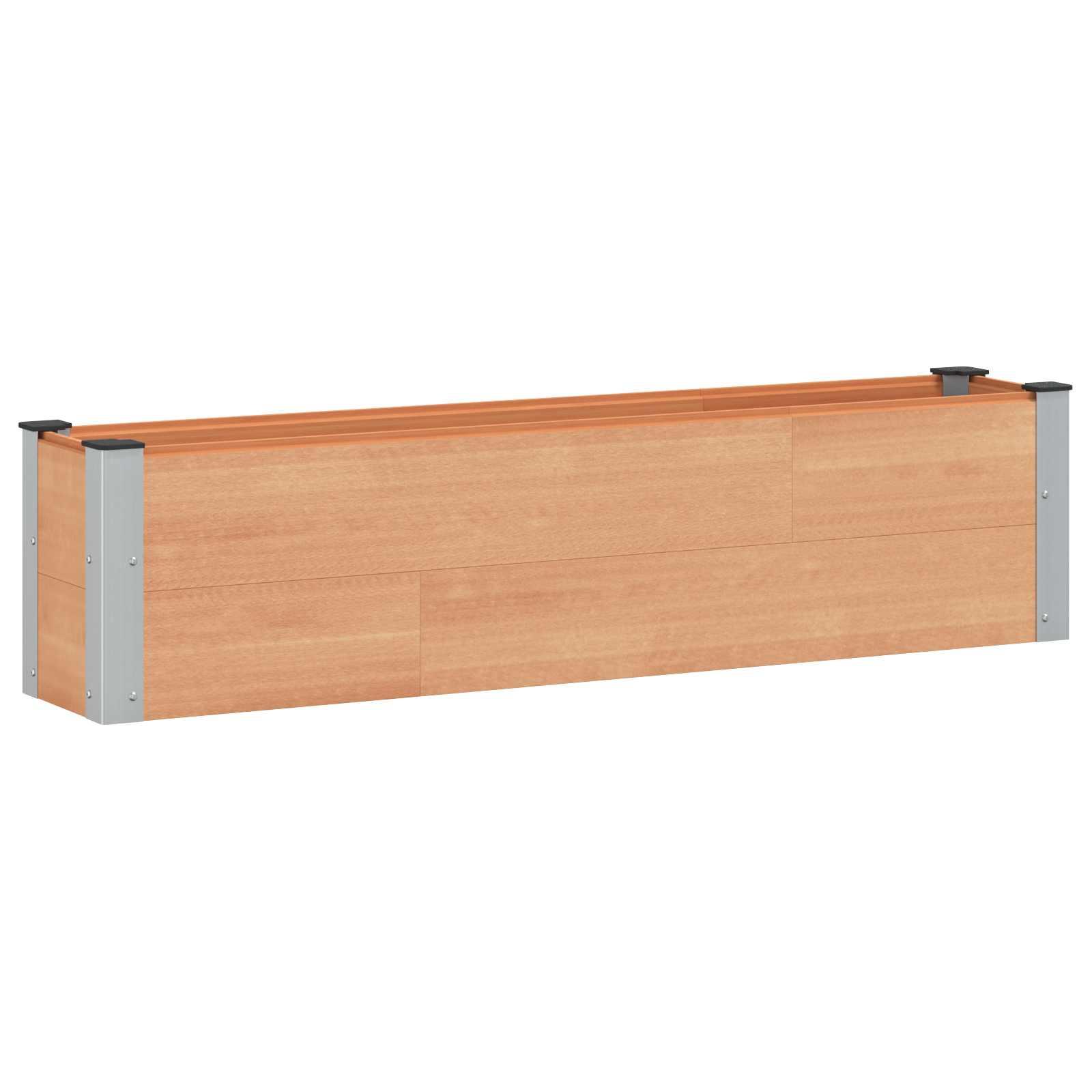 Højbed Brun 150 x 30 x 36 cm alu.