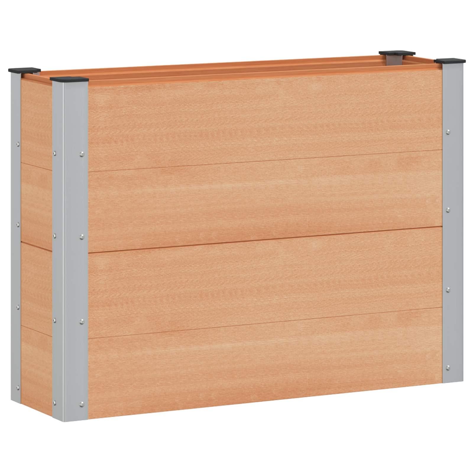 Højbed Brun 100 x 30 x 72 cm alu.