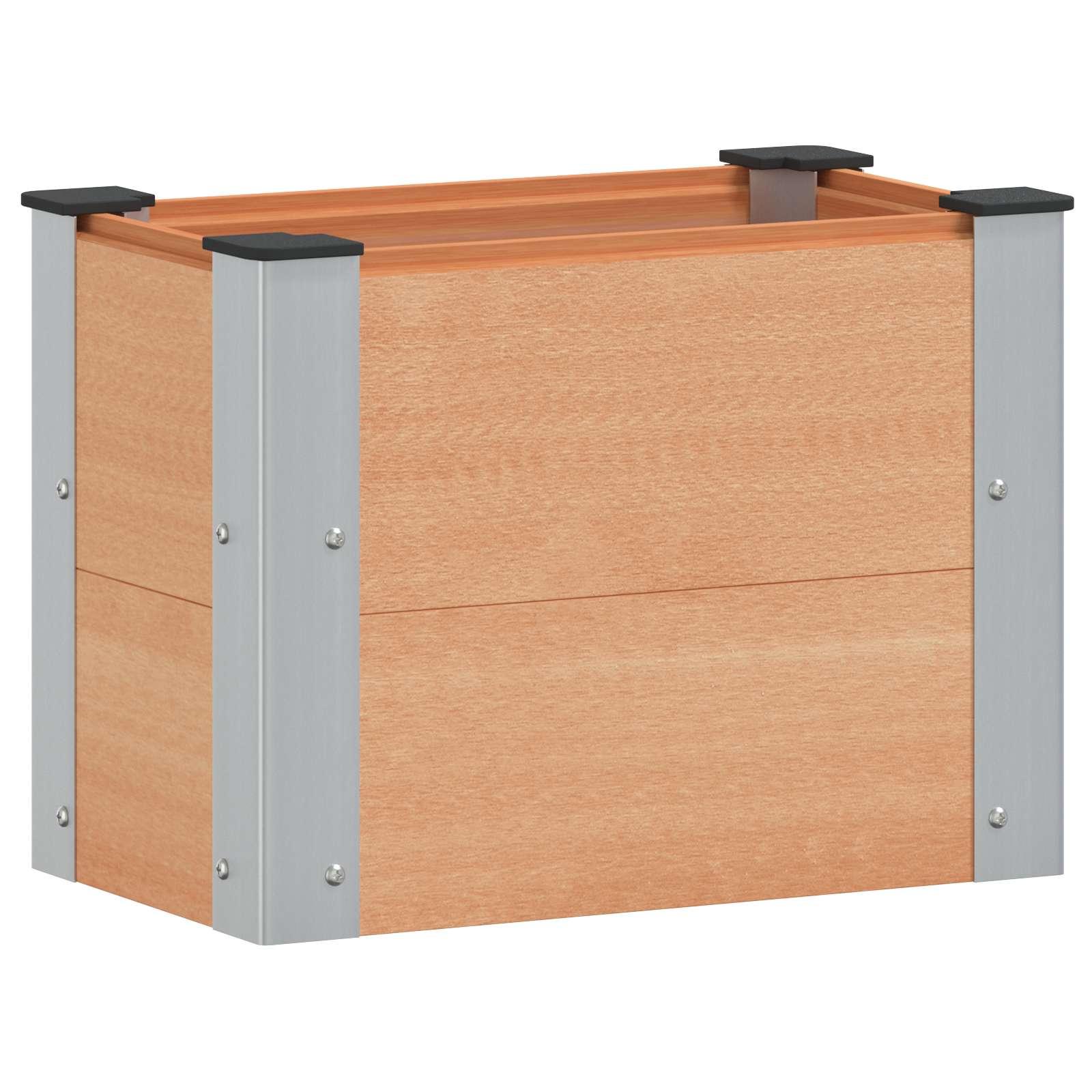 Højbed Brun 50 x 30 x 36 cm alu.