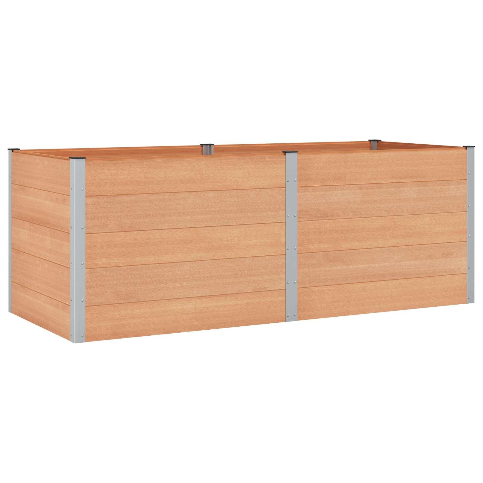 Højbed Brun 250 x 100 x 91 cm alu.