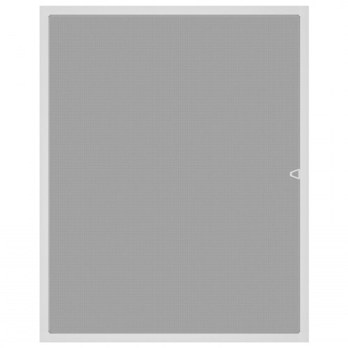Insektnet til vinduer - hvid 130 × 150 cm, aluminium og glasfiber