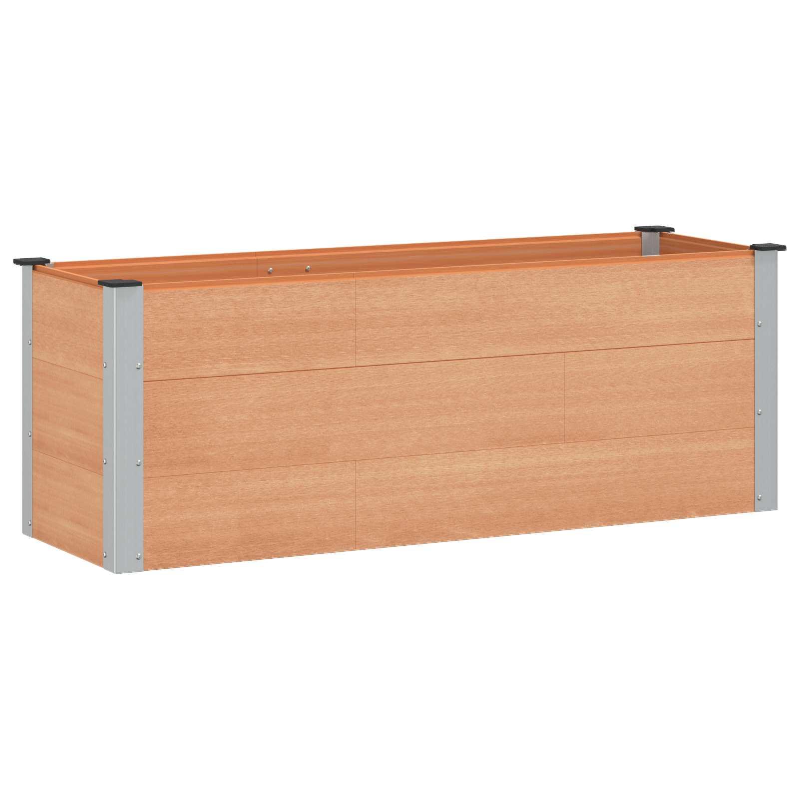 Højbed Brun 150 x 50 x 54 cm alu.