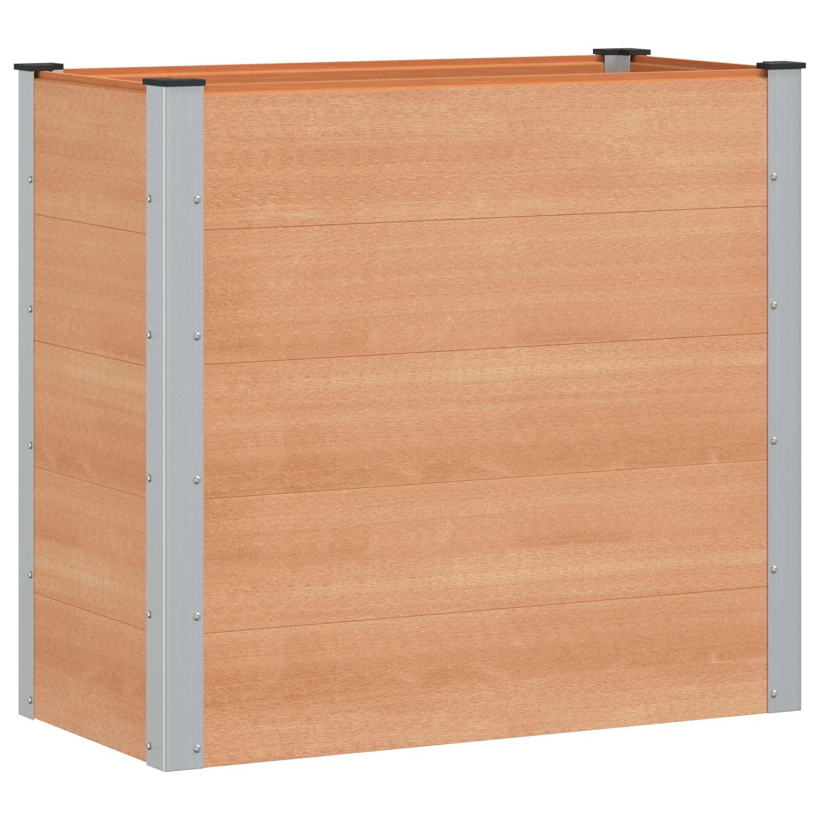 Højbed Brun 100 x 50 x 91 cm alu.