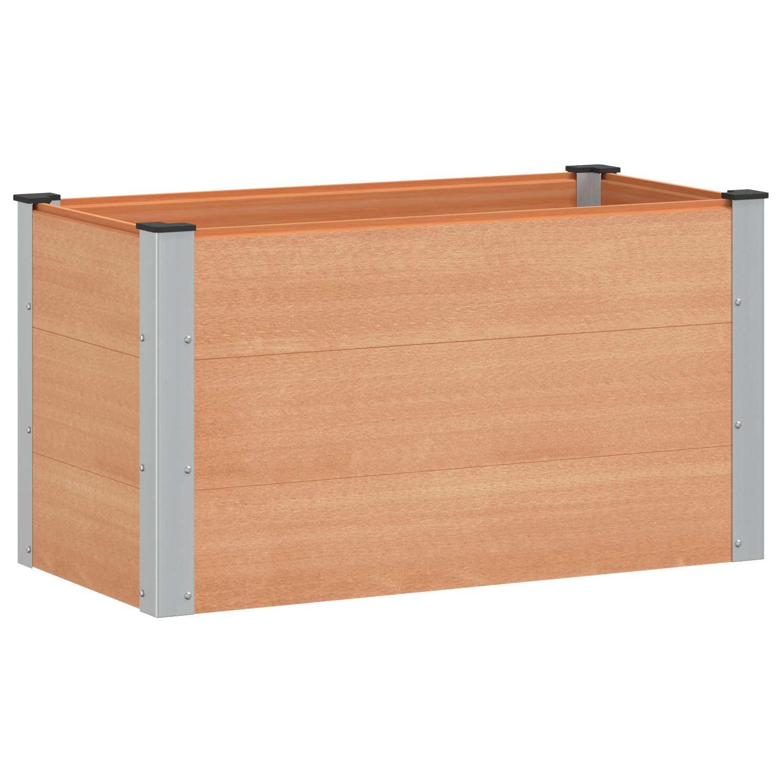 Højbed Brun 100 x 50 x 54 cm alu.