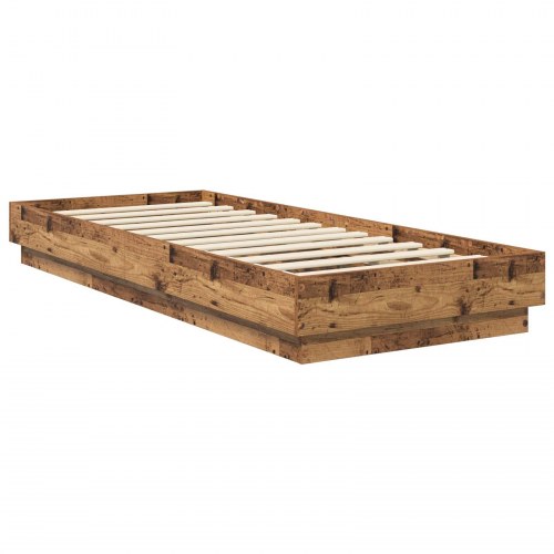 Gulvsengramme i gammelt træ 80 x 200 cm
