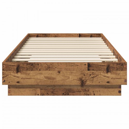 Gulvsengramme i gammelt træ 80 x 200 cm