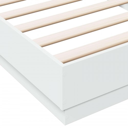 Gulvsengramme hvid 80 x 200 cm
