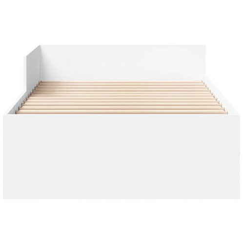 Sengestel med hovedgærde - hvid 80 x 200 cm
