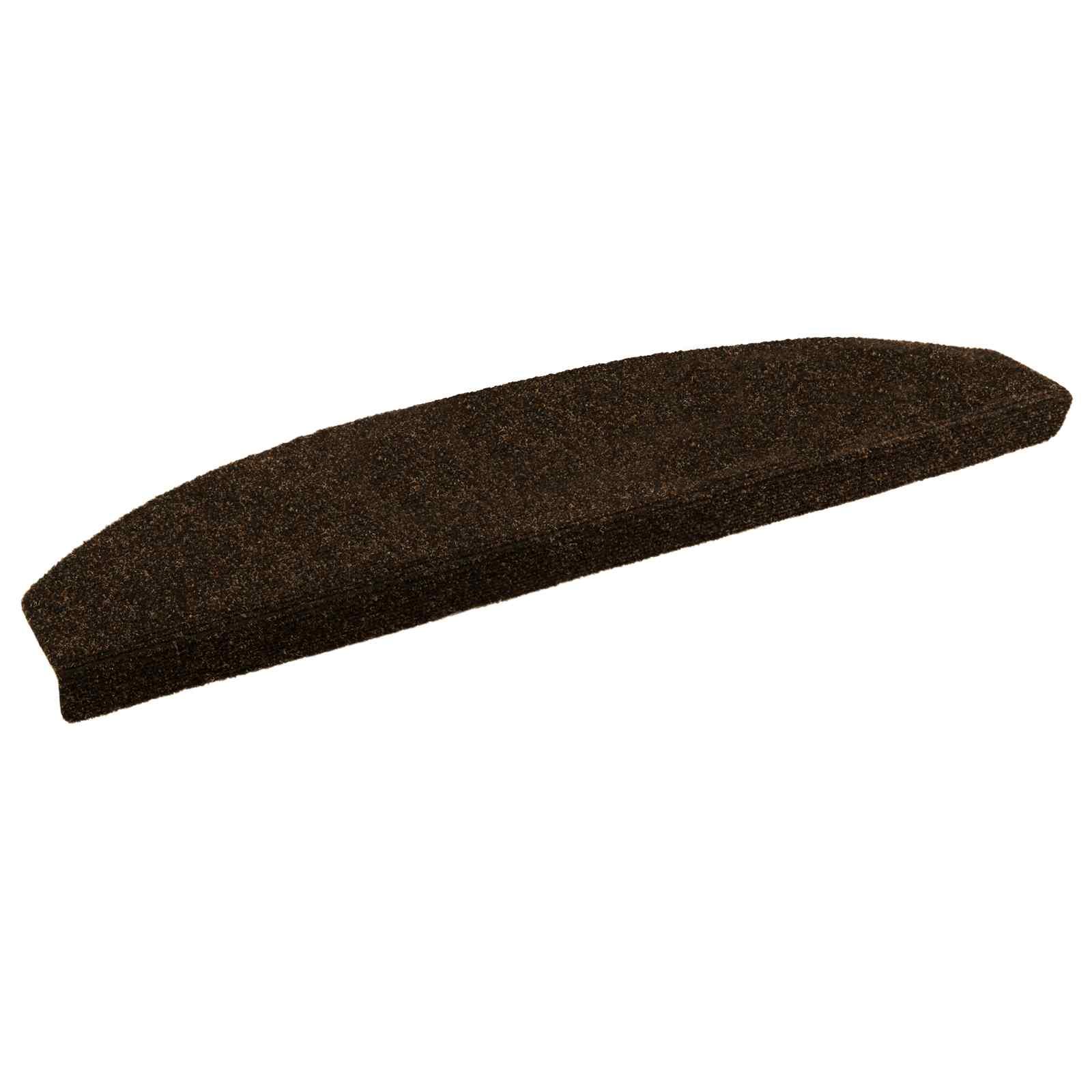Selvklæbende Trappemåtter 15 stk Brun 80 x 24,5 x 3,5 cm
